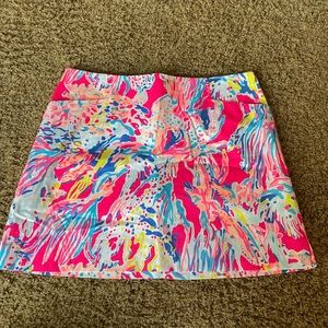 Lily Pulitzer Skirt with Coral Zipper Size 10